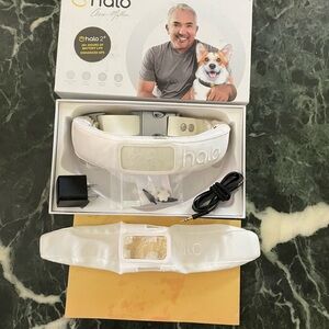 Cesar Milan Halo2+ wireless fence size M. with GPS tag and extra white cover.